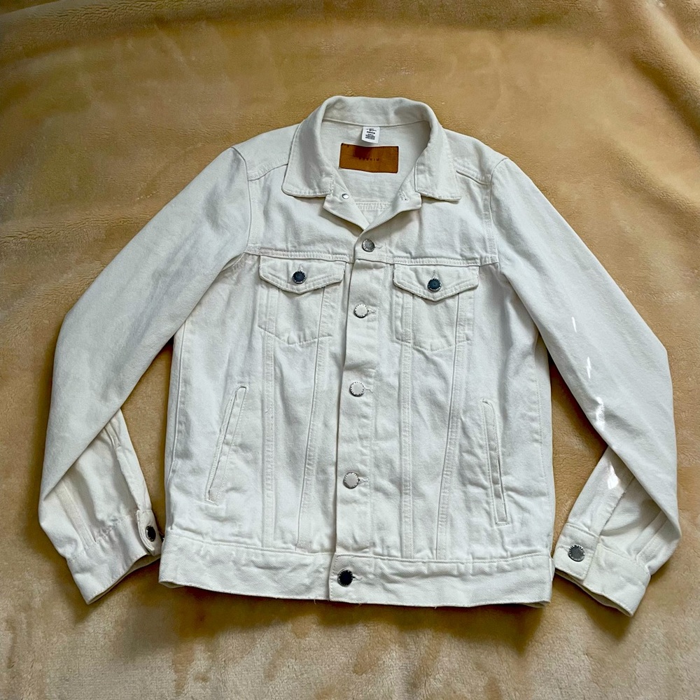 &Denim White Jean Jacket